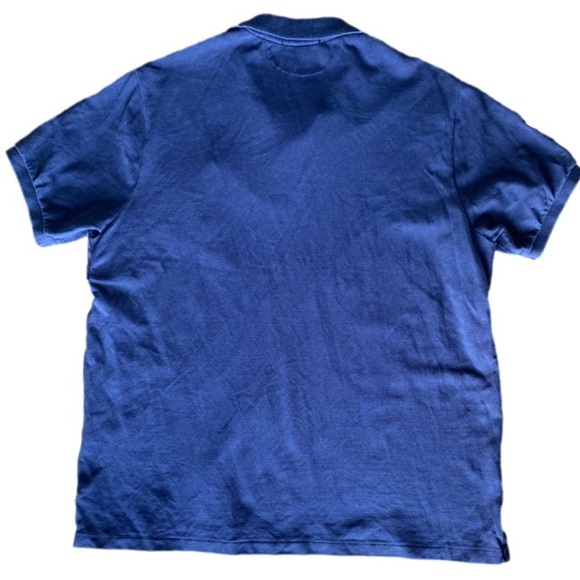 Polo by Ralph Lauren Blue White Short Sleeve Polo Tee T-Shirt Top Men's XXL - Picture 2 of 9